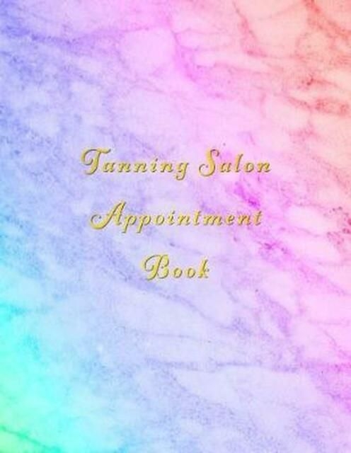 tanning salon appointment book : classy multi coloured