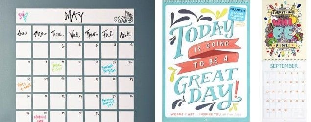 Ten Calendars You Can Make Or Buy (yahoo Diy) | Diy