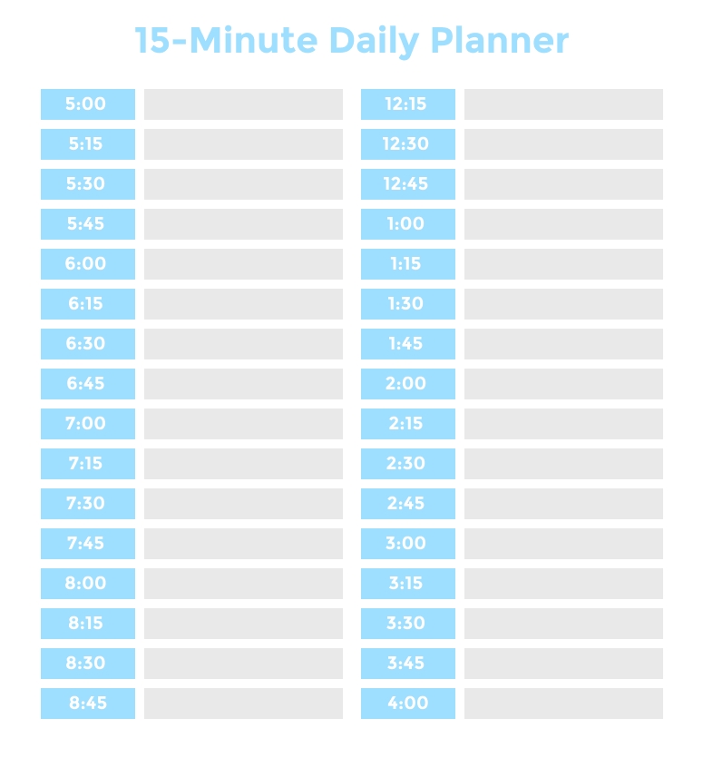 time blocking planner ( 9 free time blocking templates)