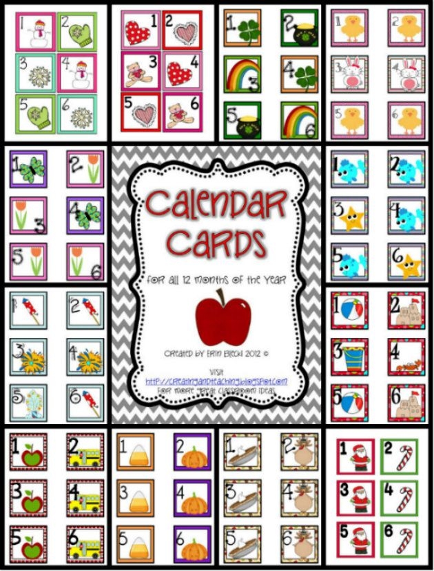 Try It Free Tuesday 12 Month Calendar Headers | Creating