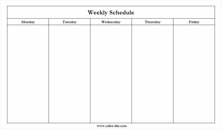 Weekly Calendar Printable Monday To Sunday Graphics