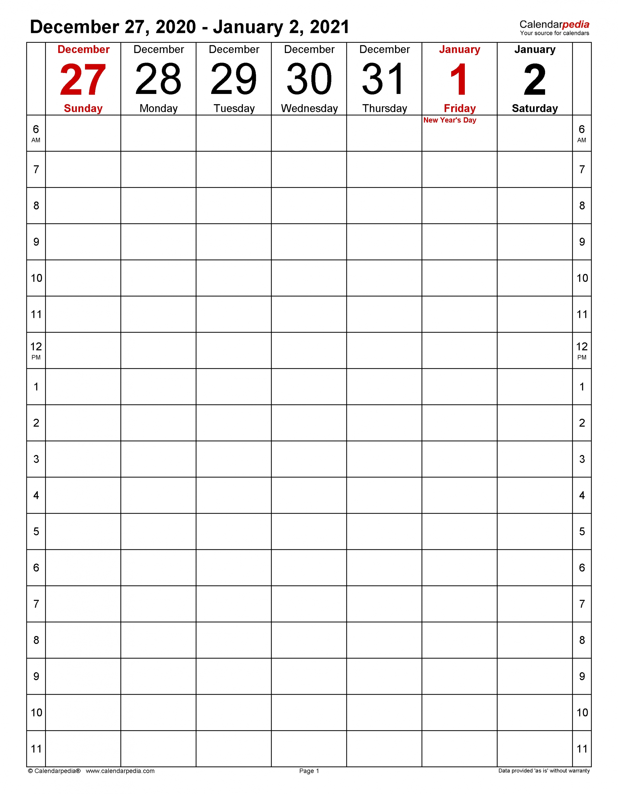 Weekly Calendars 2021 For Word 12 Free Printable Templates