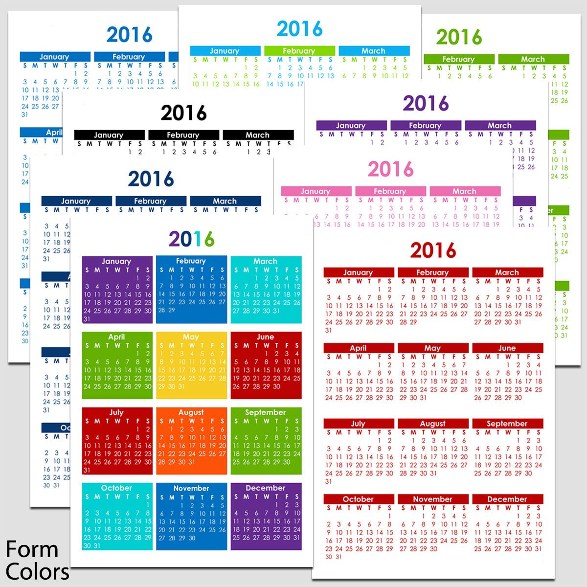 2015 &amp; 2020 yearly calendar 5 1/2&quot; x 8 1/2&quot; | legacy
