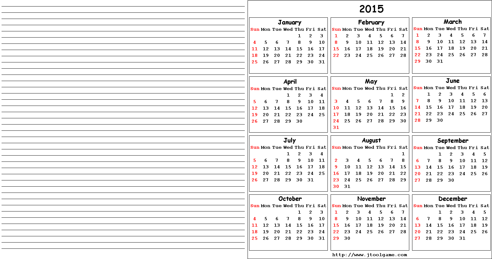 2015 calendar printable calendar 2015 calendar in