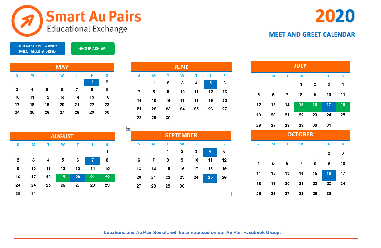 2019 Calendar Edit 001 | Smart Au Pairs