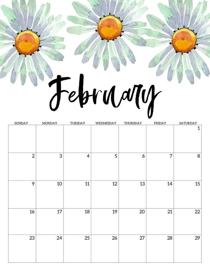2020 Free Printable Calendar Floral | Paper Trail Design