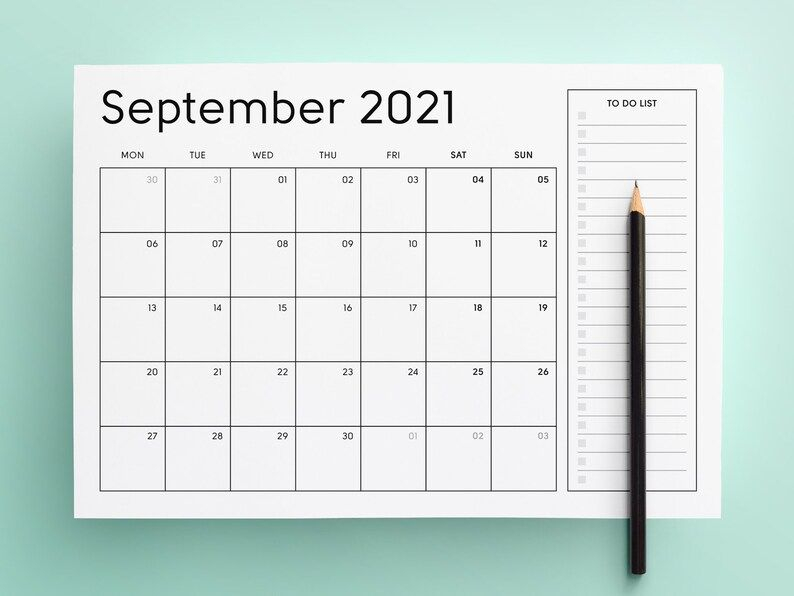 2021 Printable Calendar Sunday & Monday Start 2021 Monthly