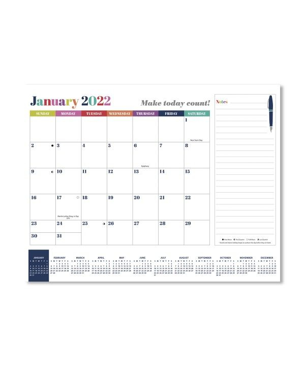 2022 Monthly Calendar 11" X 8 5" Desk Calendar Calendars