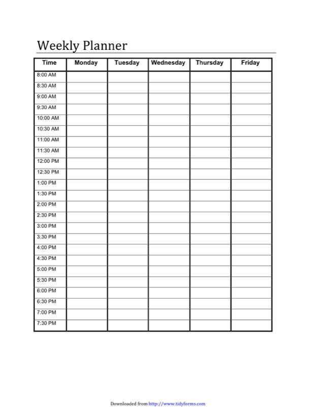 23 Weekly Planner Template Free Templates In Doc, Ppt