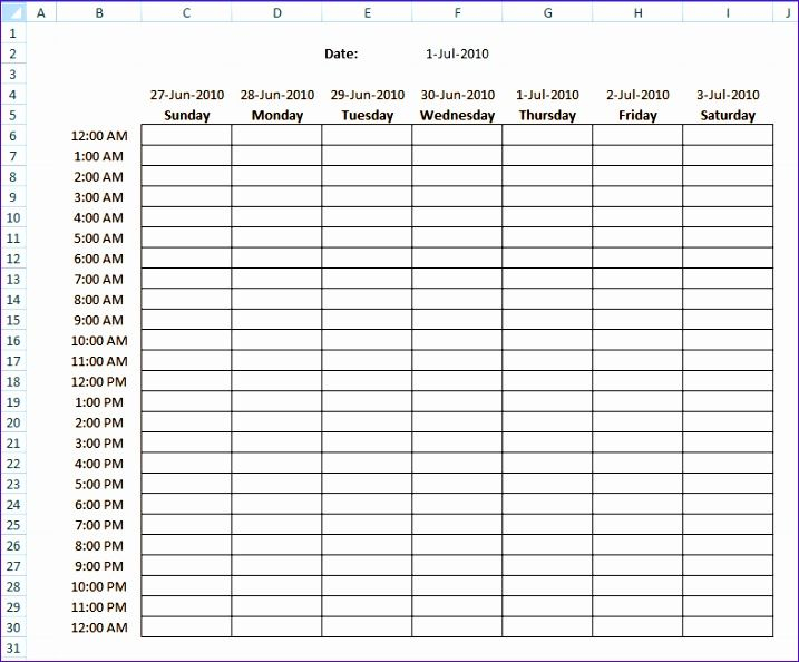 8 Schedule Excel Templates Excel Templates