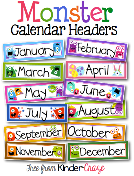 a sweet and simple classroom calendar | classroom calendar