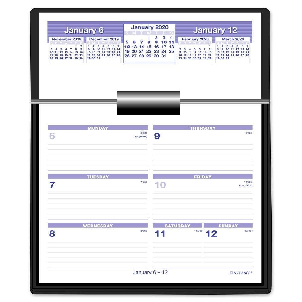 at a glance 2020 weekly desk calendar refill, 5 5/8&quot; x 7