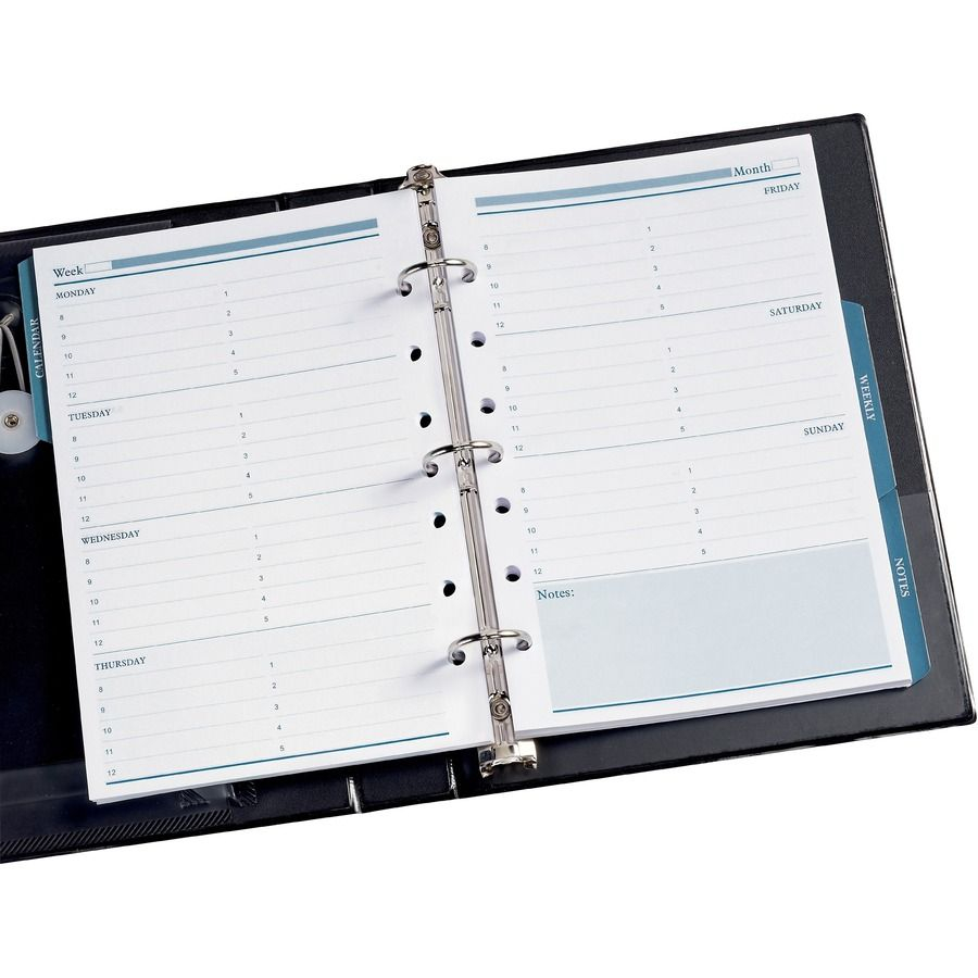 avery® 5 5&quot; x 8 5&quot; mini calendar pages, fits 3 ring/7 ring