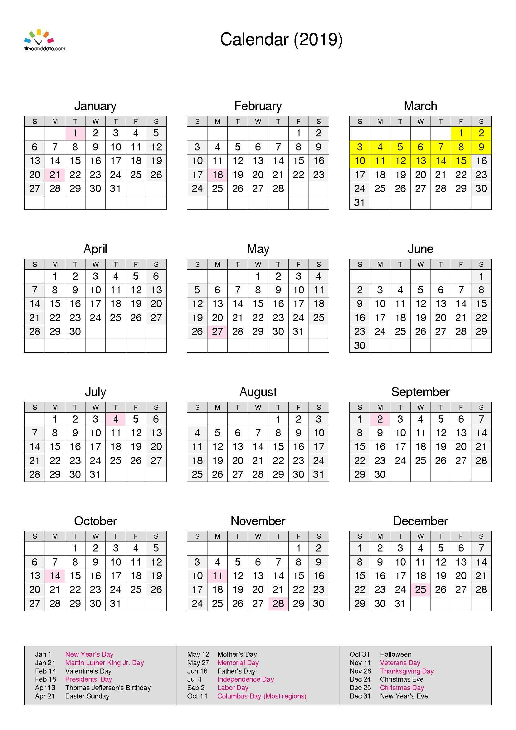 Beautifullovely Timeanddate Com Printable Calendar