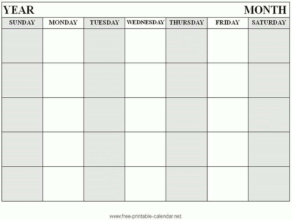 Blank Calendar 2013 | 2016 Blank Calendar Calendar En