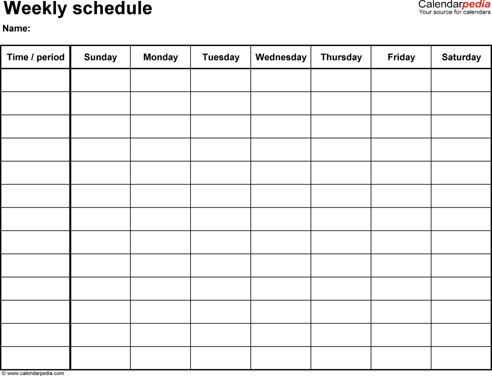 Blank Calendar Monday Through Sunday Bing Images | Daily