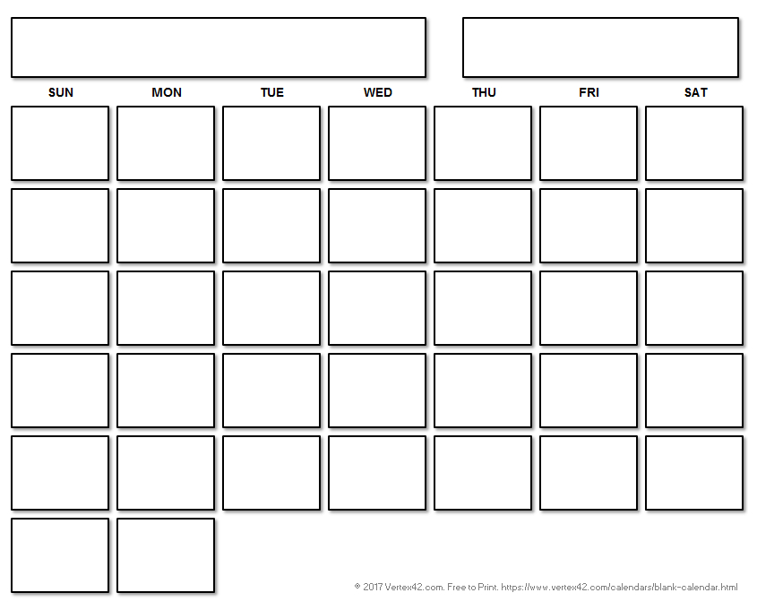 blank calendar template free printable blank calendars