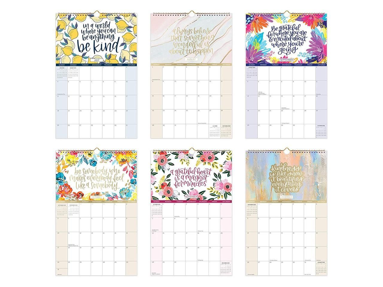 Bloom Daily Planners 2021 Calendar Year Monthly Hanging