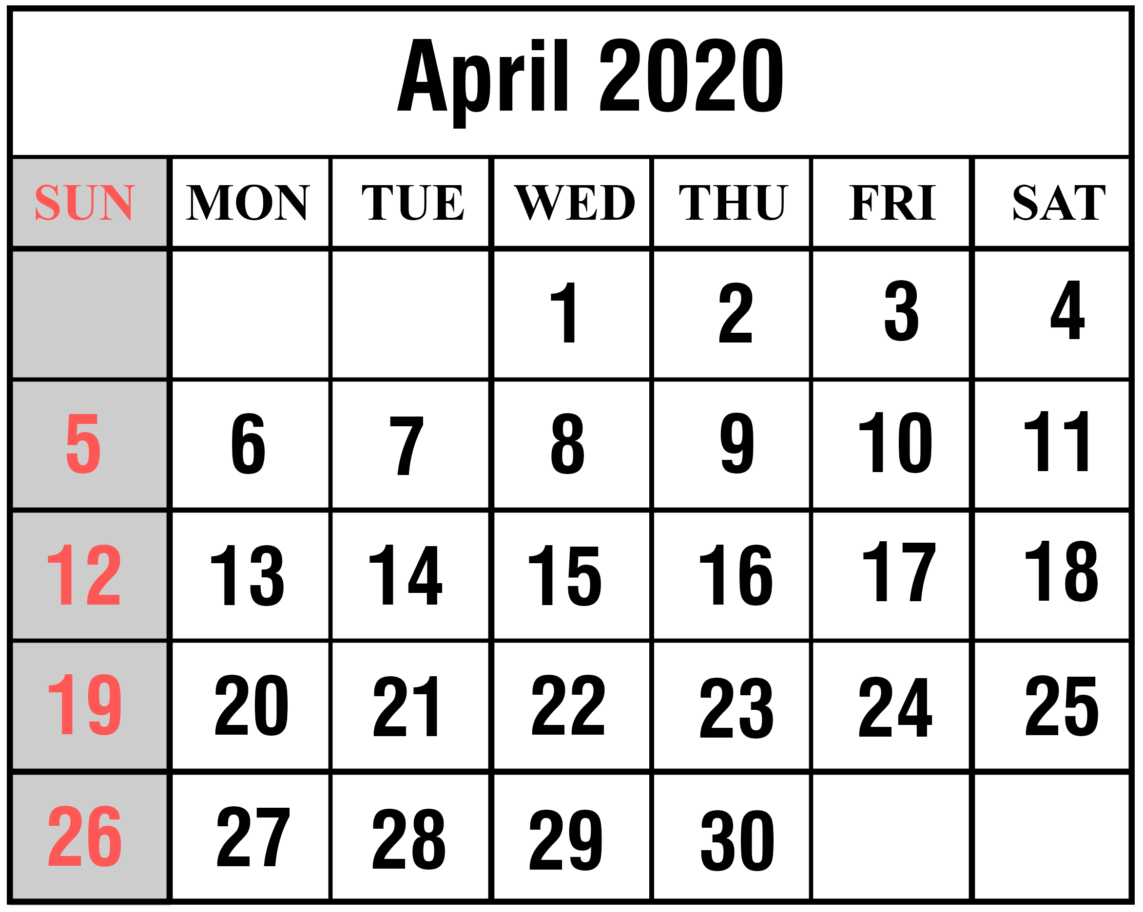 Calendar 2020 Write In | Calendar Printables Free Templates