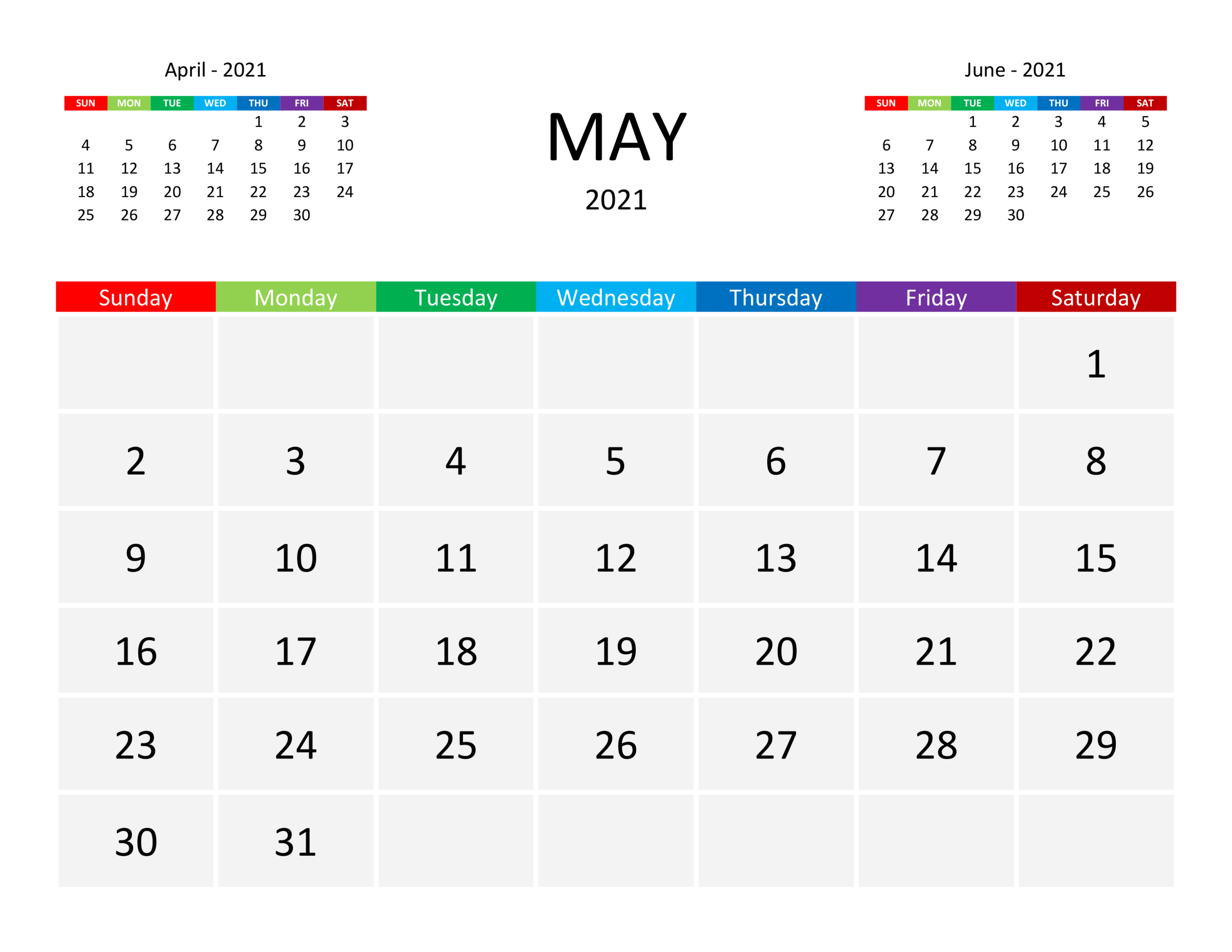 calendar for may 2021 free calendar su