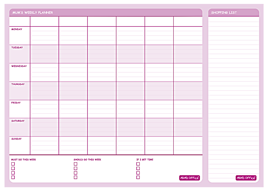 calendar template monday through friday simple guidance