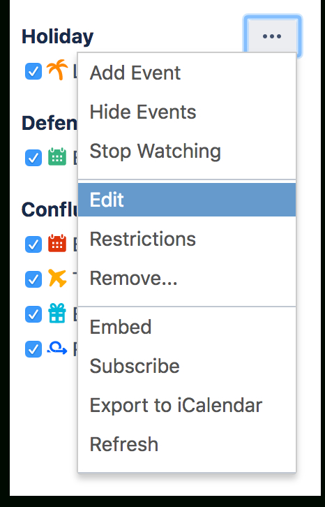 Create, Add, And Edit Calendars Atlassian Documentation