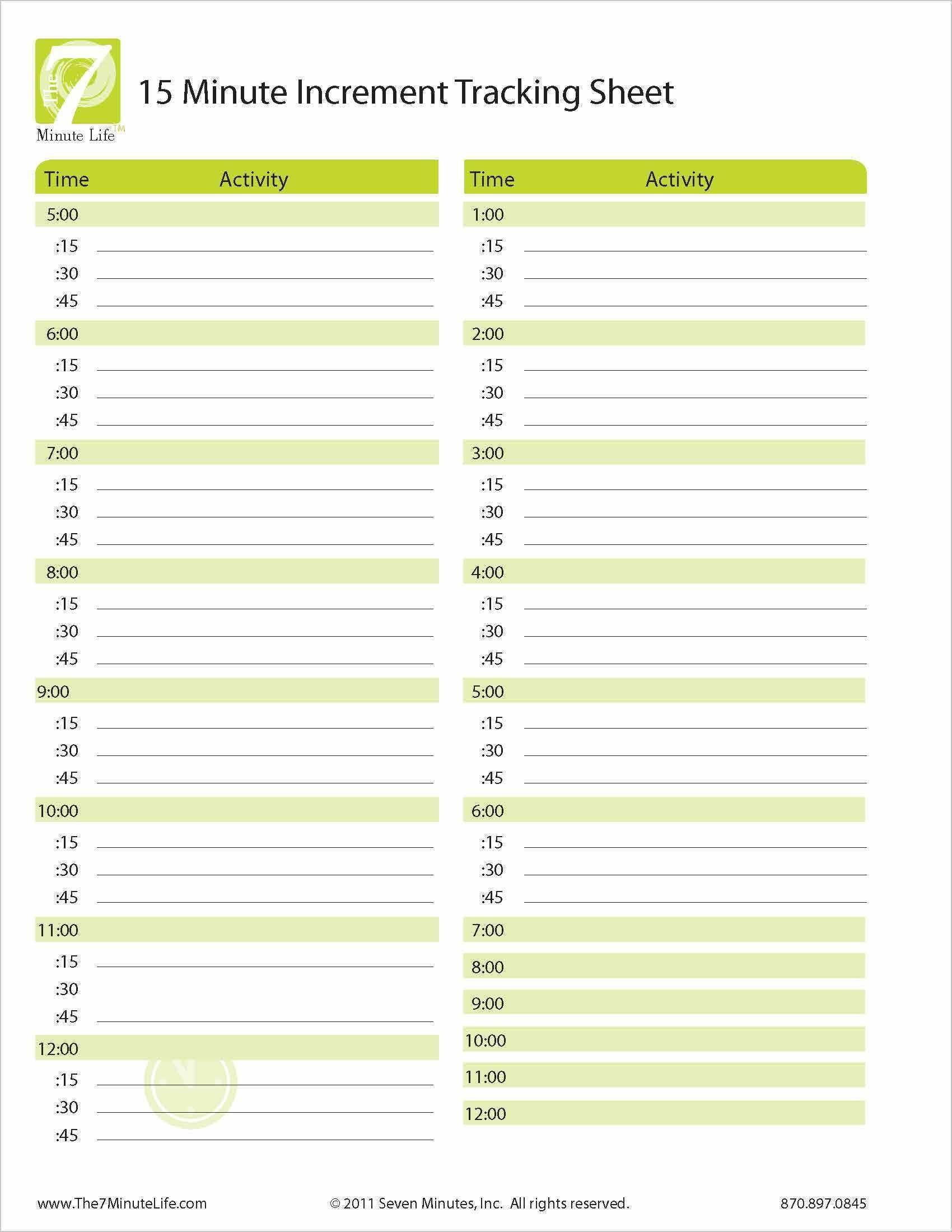 daily calendar template 15 minute increments cards