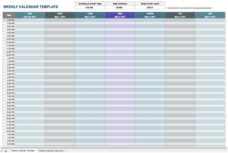 Daily Calendar Template Excel Appointment Schedule