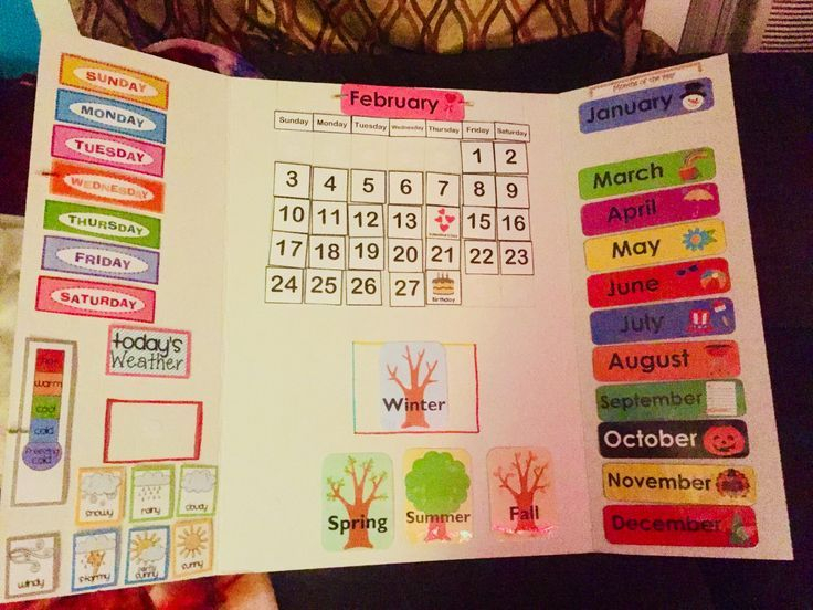 Daily Preschool Board | Preschool Calendar, Interactive