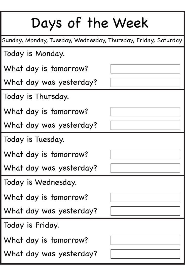 days of the week worksheets | activity shelter #activity