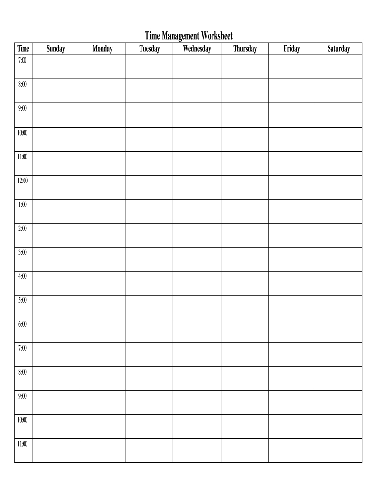 Fillable Weekly Calendar Fill Online, Printable