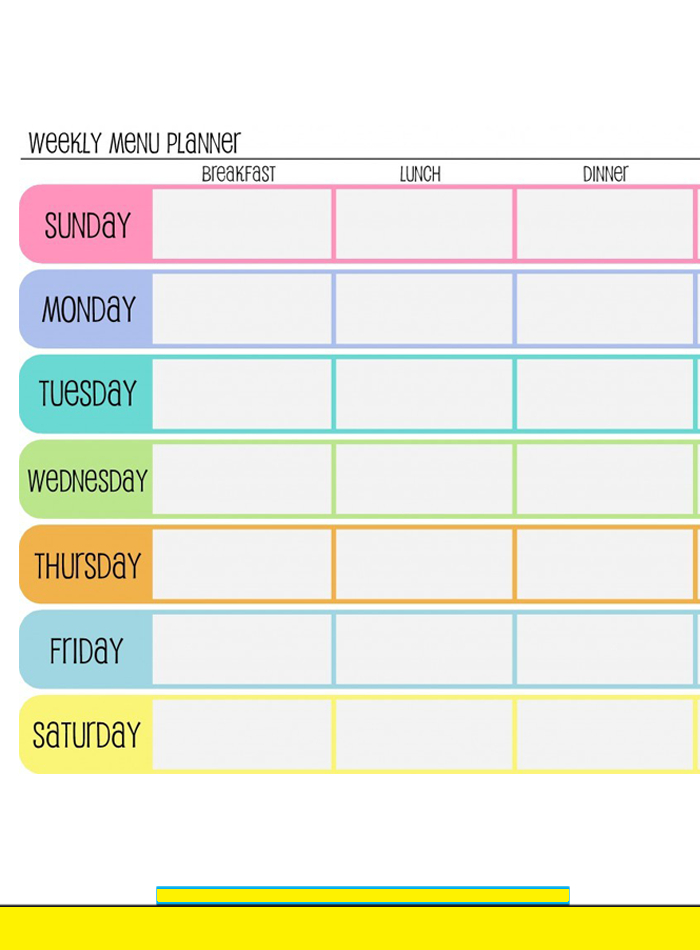 free blank printable weekly calendar 2020 template in pdf