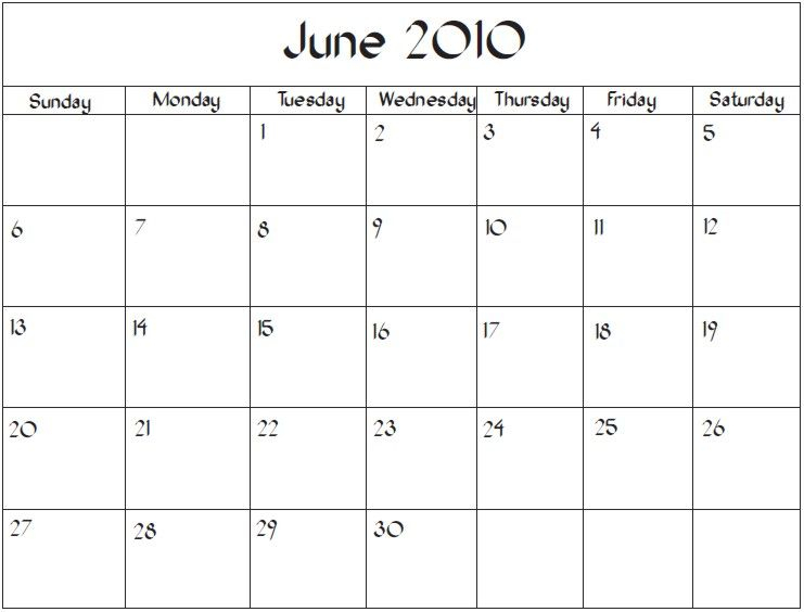 Free Calendar Templates Fotolip