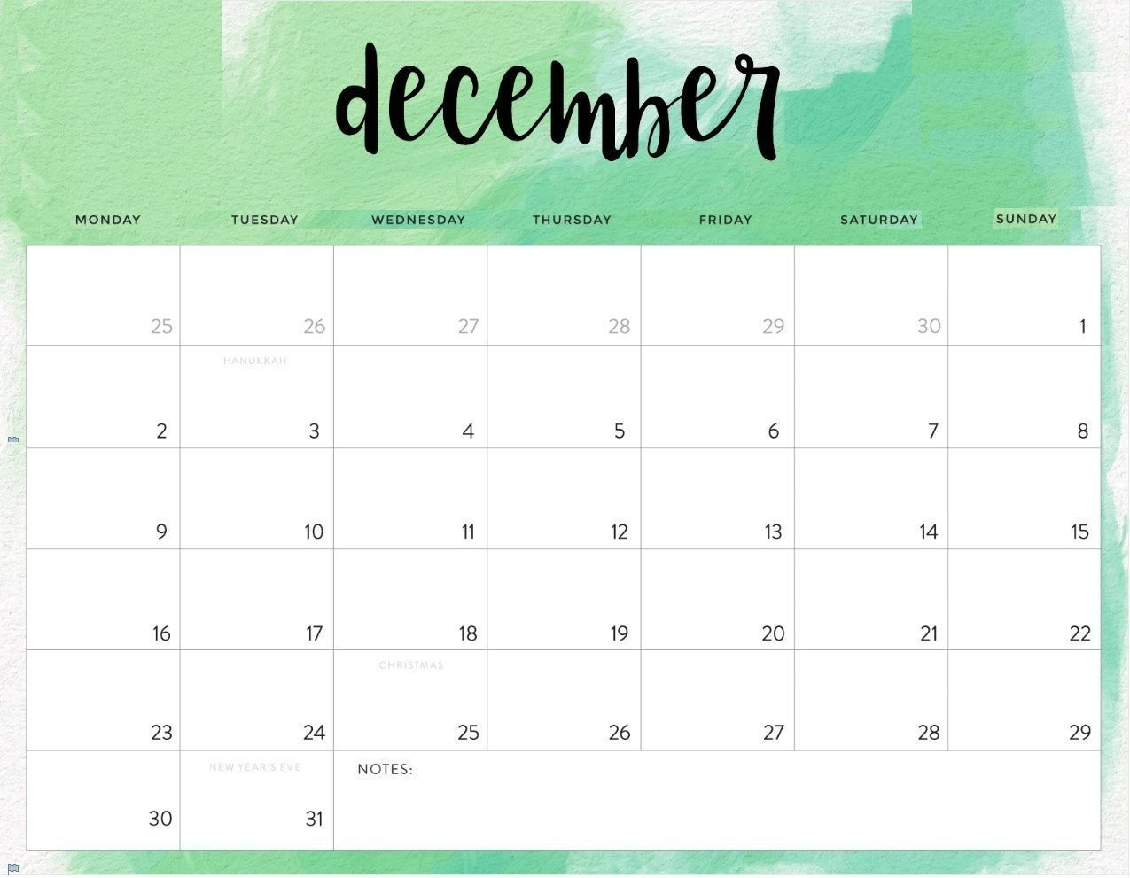 Free Calendar You Can Edit Online | Editable Calendar