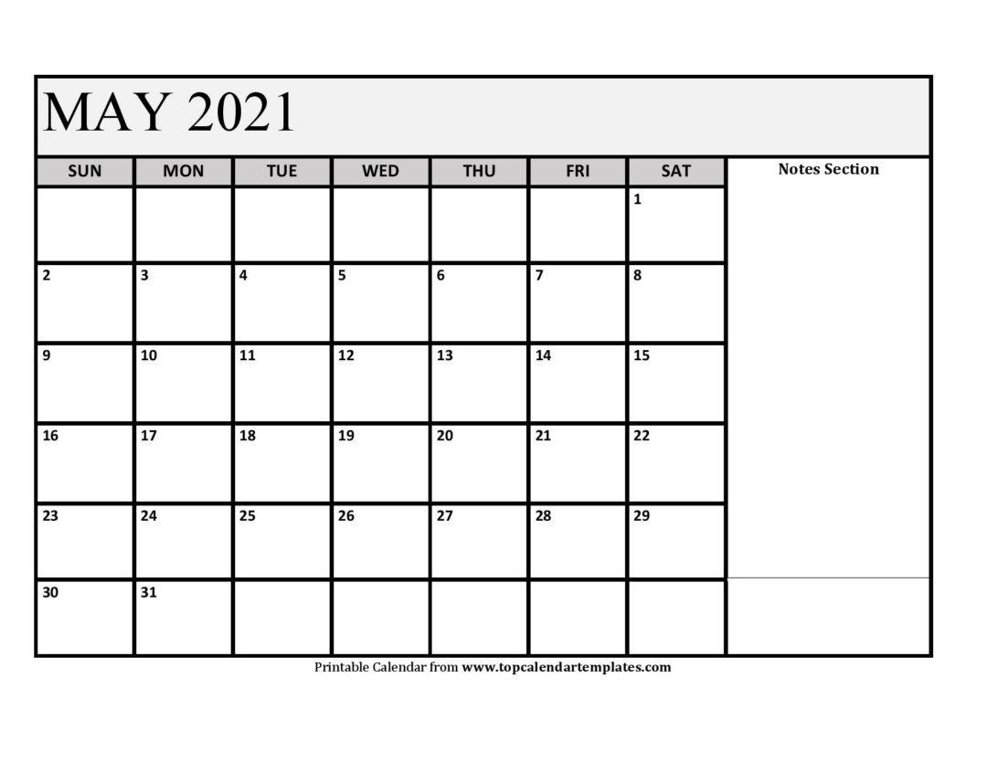 free may 2021 calendar printable blank templates