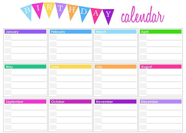 free &amp; premium templates | calendar template, birthday
