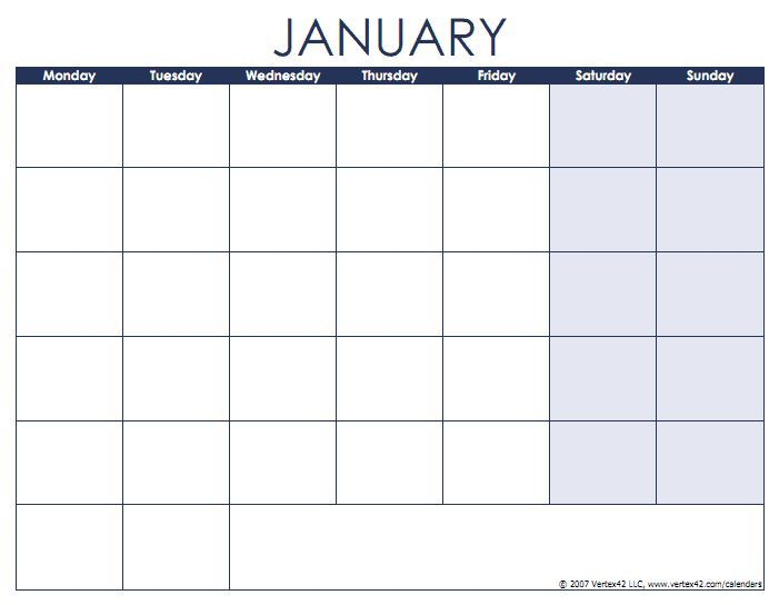 free printable blank calendars and templates | calendar