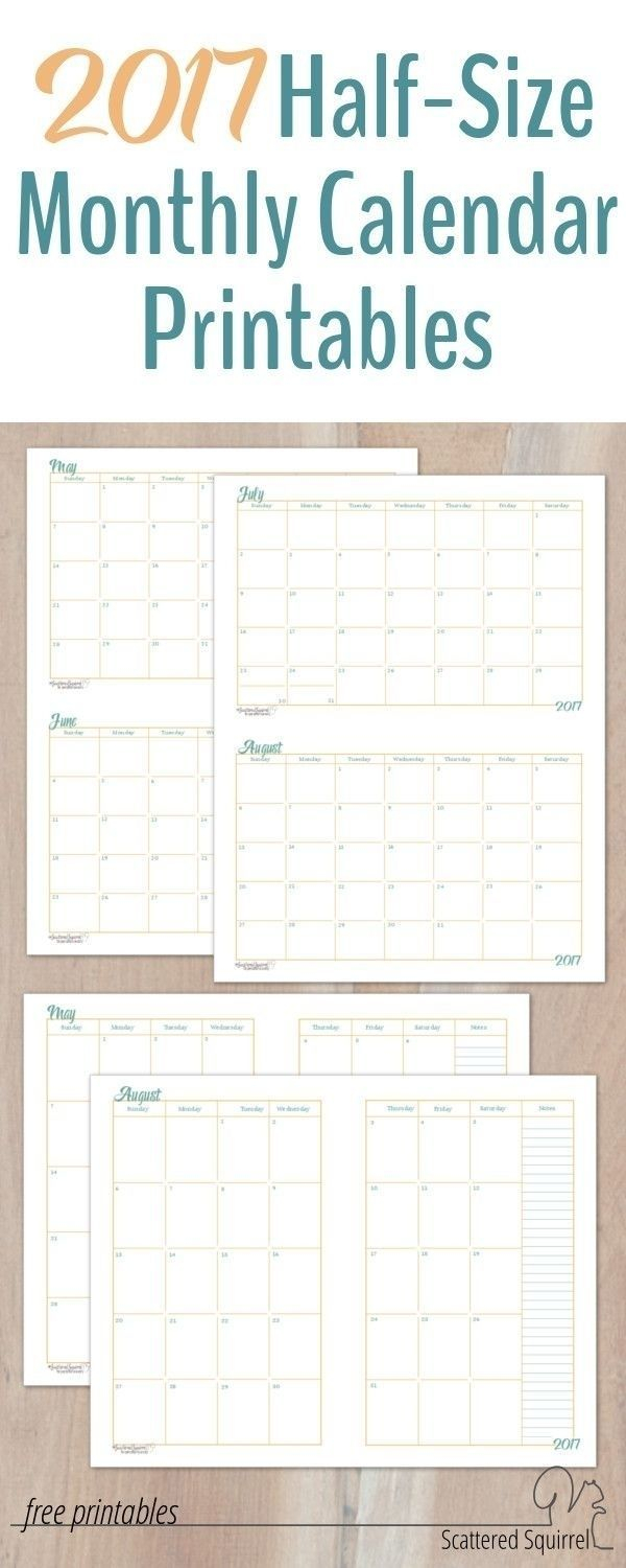 free printable calendar half page in 2020 | calendar