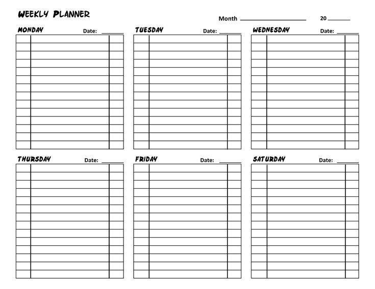 free printable daily calendar with time slots template