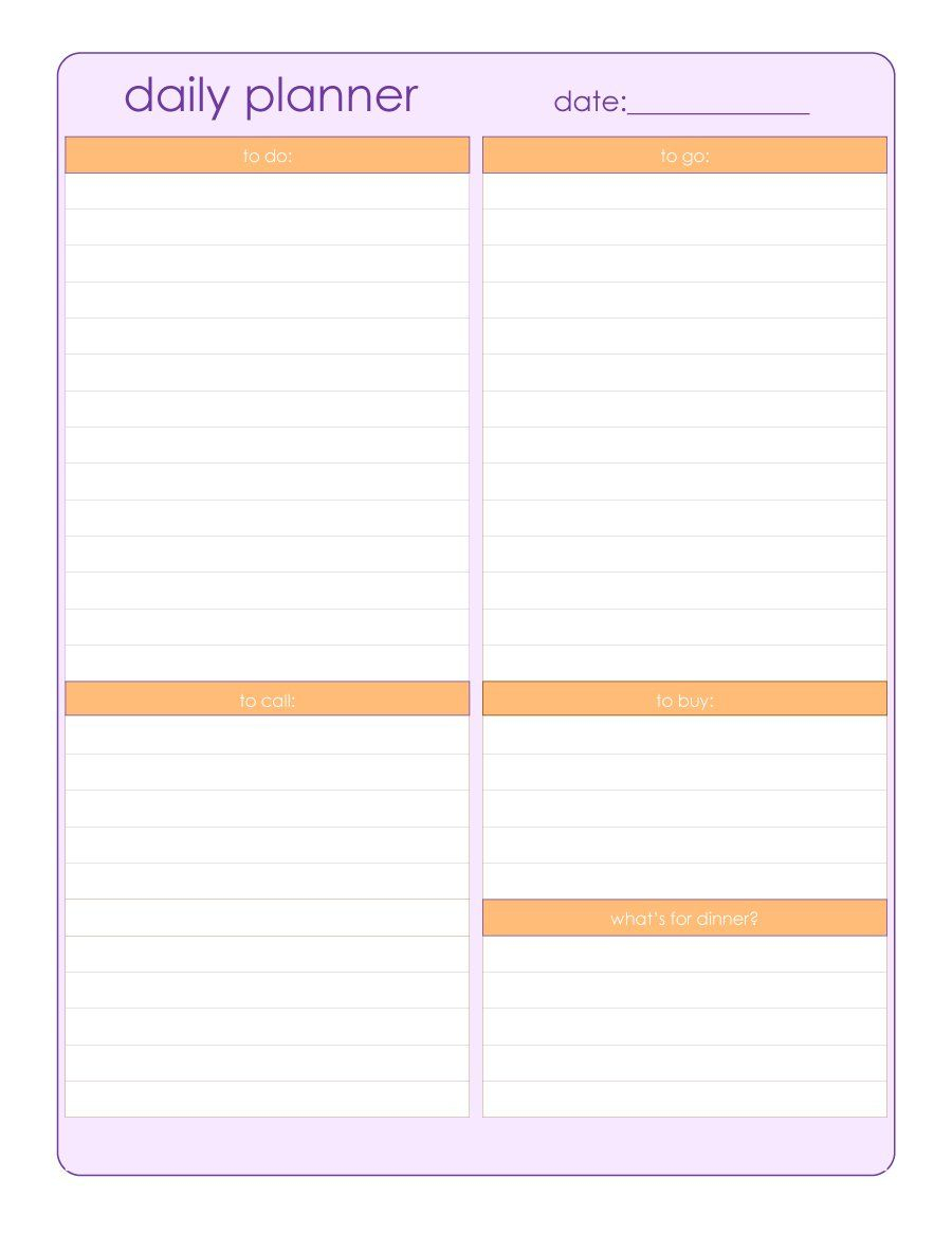 Free Printable Daily Planner 15 Minute Intervals Printable Templates 9631