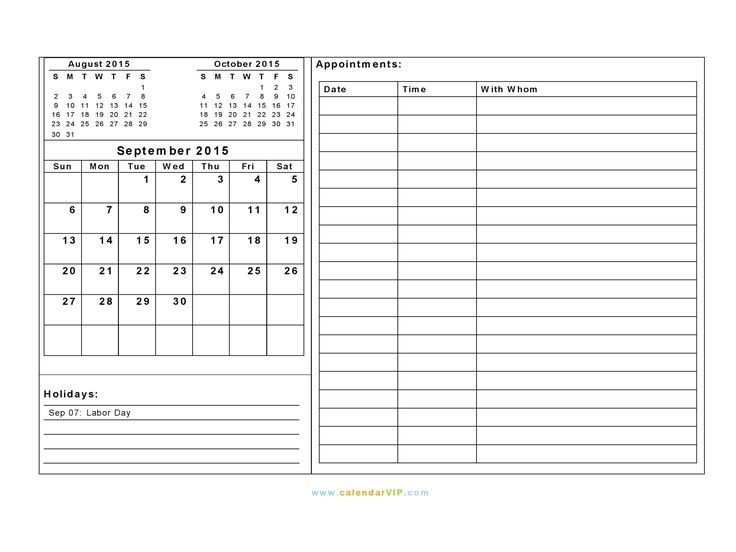 Free Type And Print Calendars | Free Calendar Template