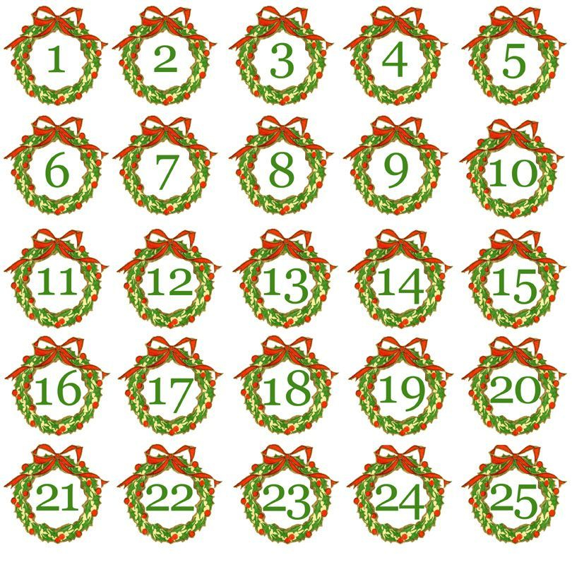 Free Printable Advent Calendar Numbers | Diy Advent