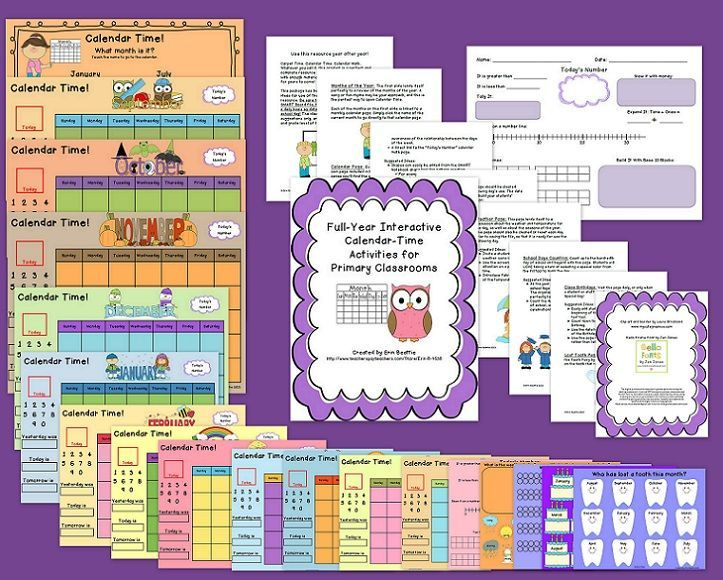 incredible complete year long interactive calendar math