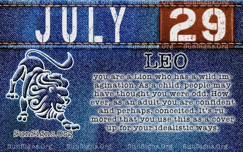 July 29 Birthday Horoscope Personality » Sun Signs