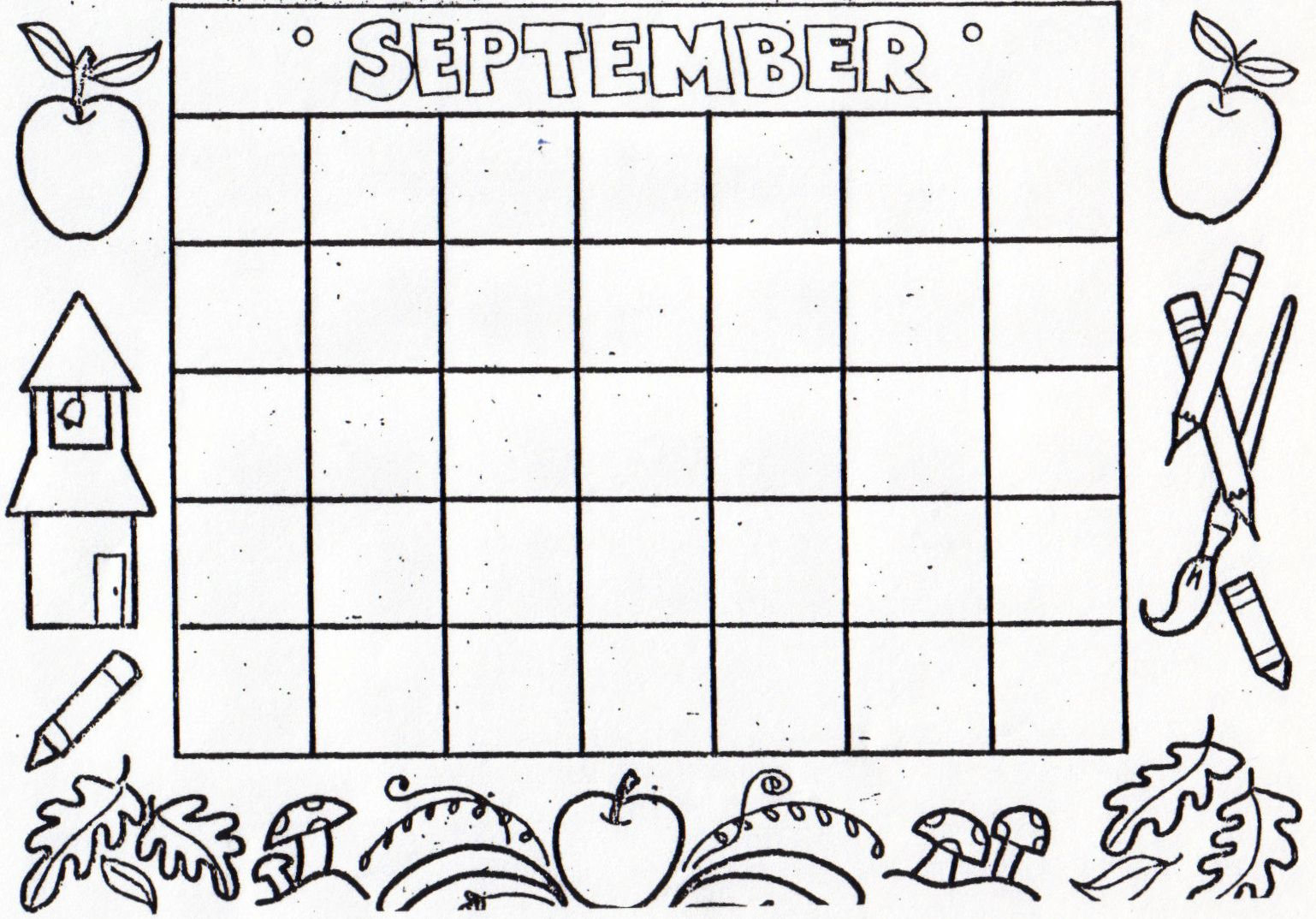 kat&#039;s almost purrfect home: free blank calendars to color