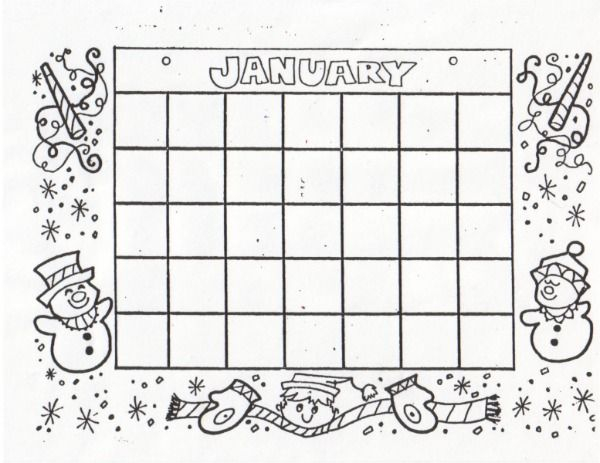 kat&#039;s almost purrfect home: free blank calendars to color