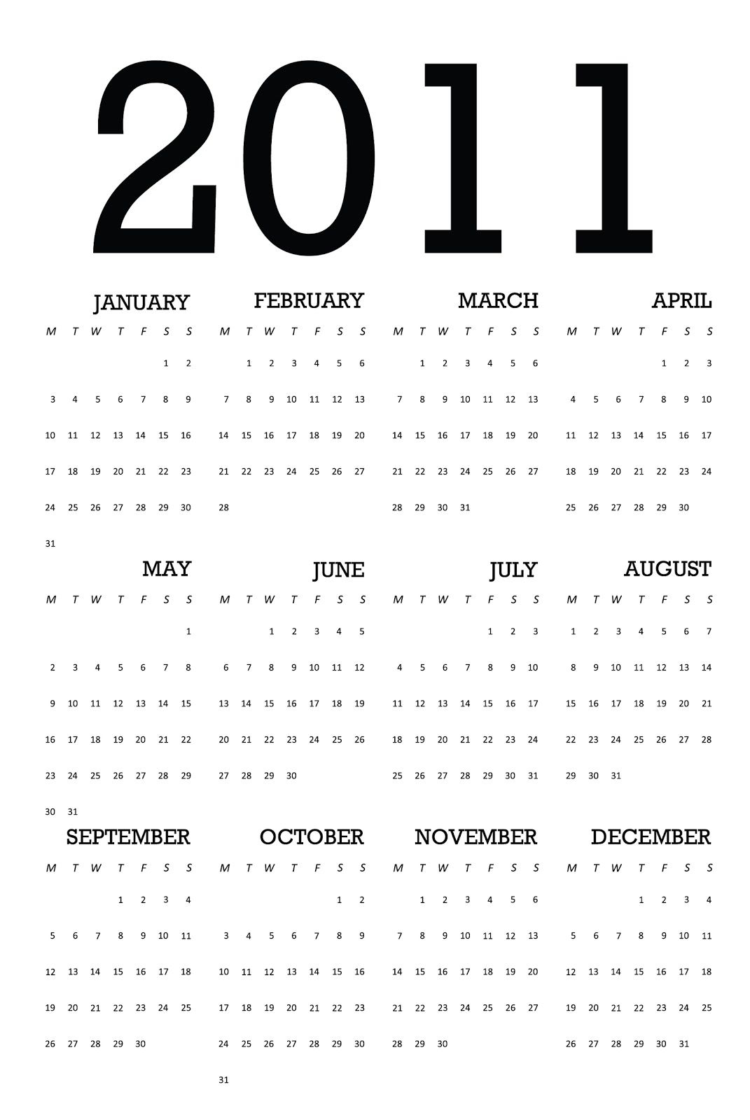 kostantia manthou: calendar 2011