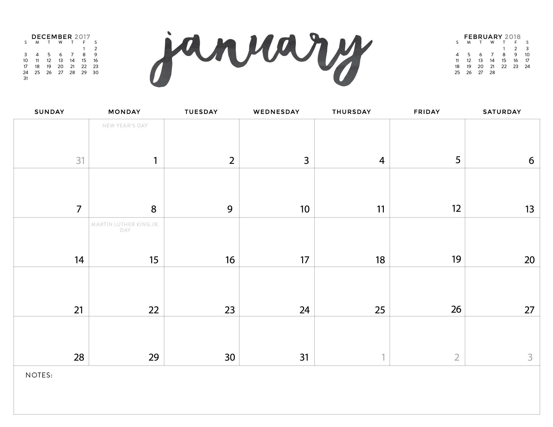 Large Box Grid Calendar Printable | Example Calendar Printable