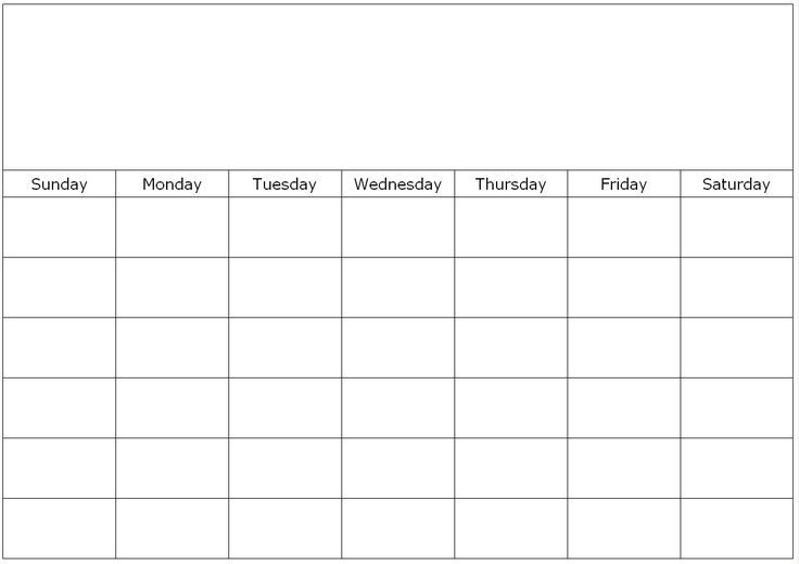 Monthly Blank Calendar Page Custom Calendar Maker