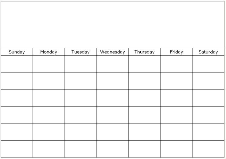 Monthly Calendar Fill In | Calendar Printables, Weekly